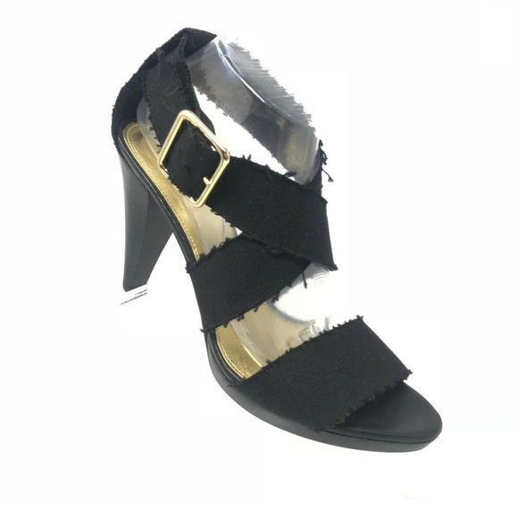 J. Crew Size 8 Women’s Agnyss Platform Sandal Elastic Fabric Open Toe Heel - Picture 2 of 14